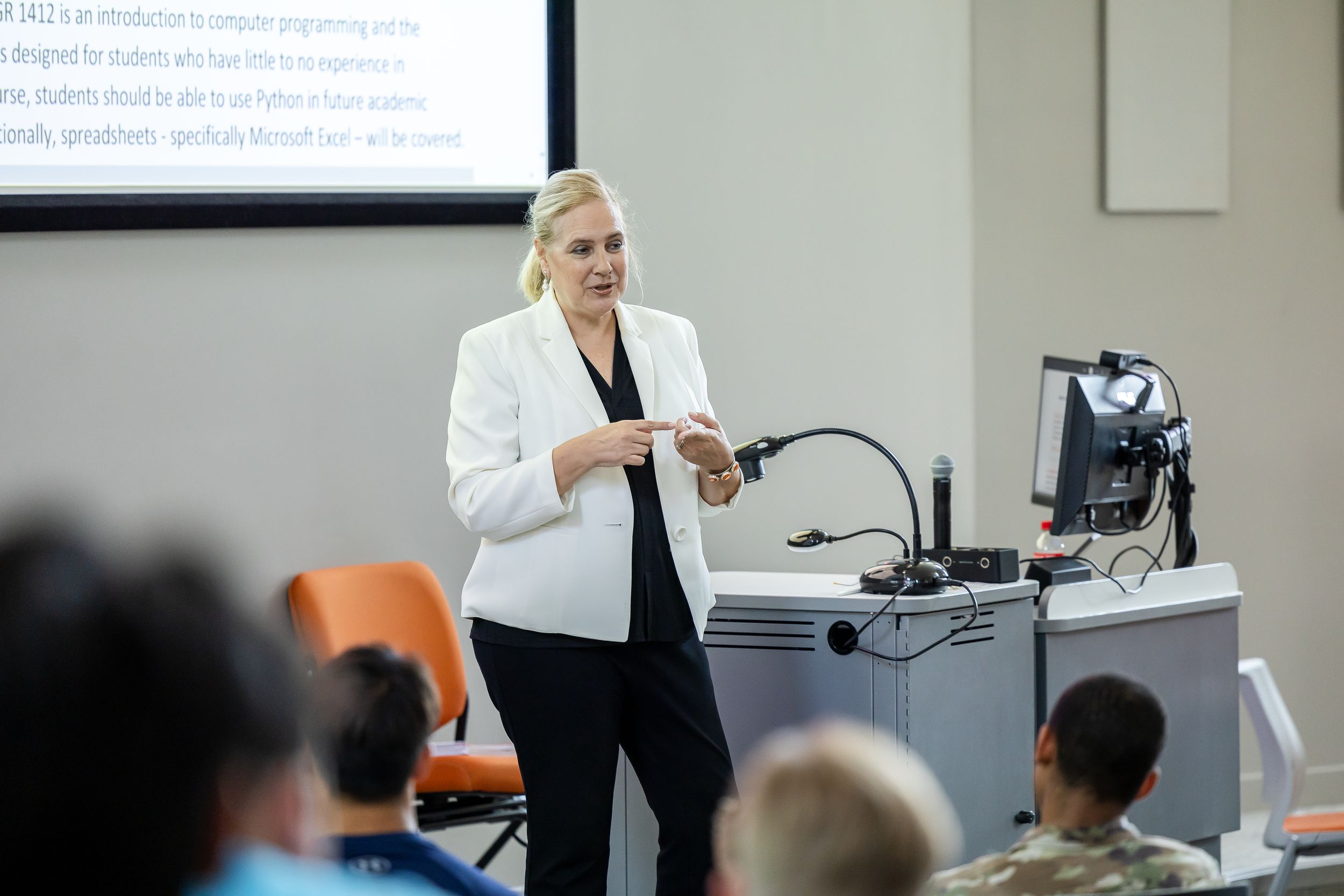 professor teaching in engineering 