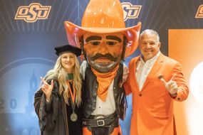 Kayse and Darren Shrum with Pistol Pete